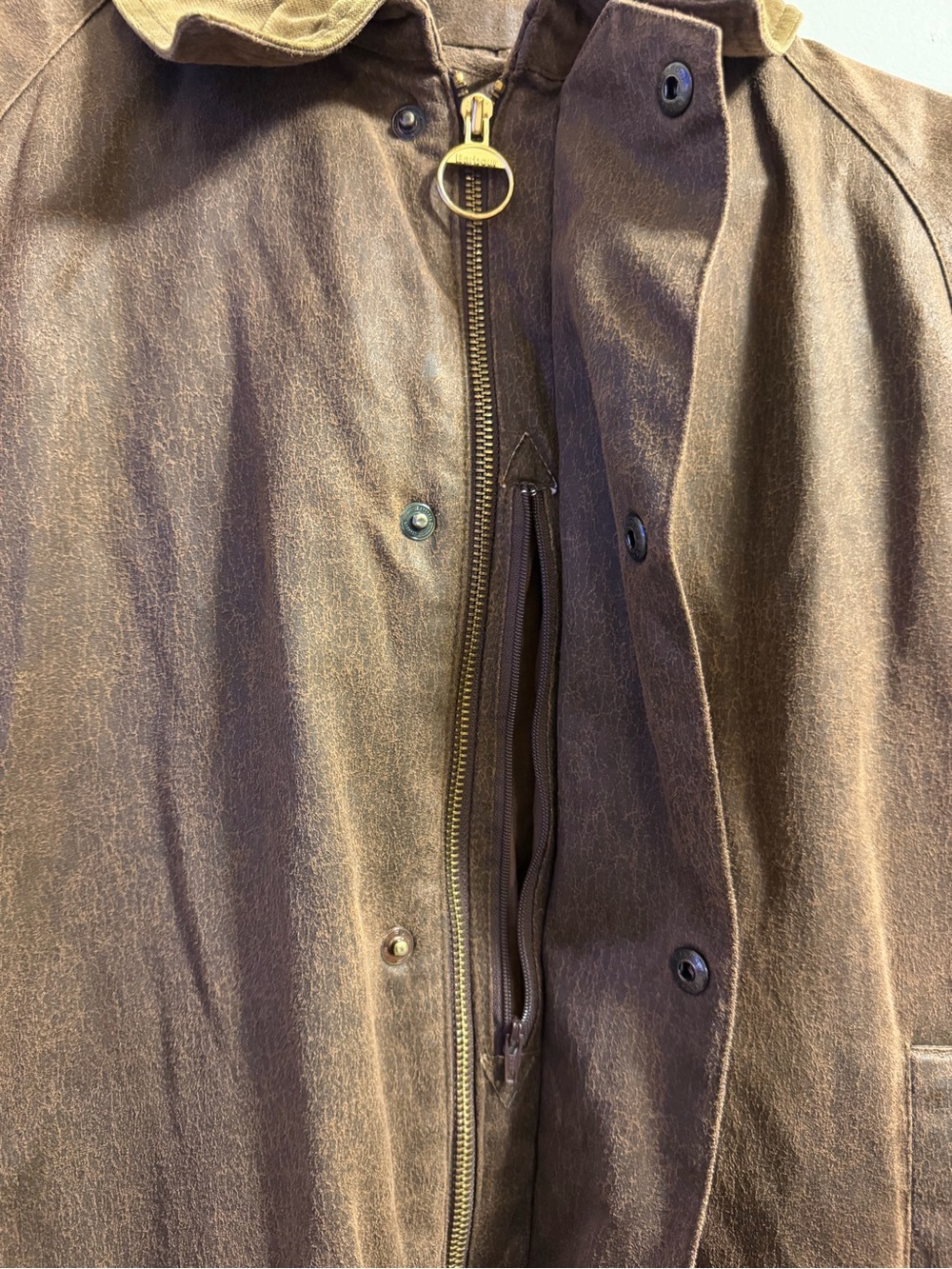 Barbour Weathered Utility Field Jacket Brown Men’s M Waterproof - Picture 3 of 16